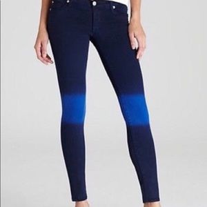 HUDSON KRISTA OMBRÉ SUPER SKINNY ANKLE BLACK BLUE